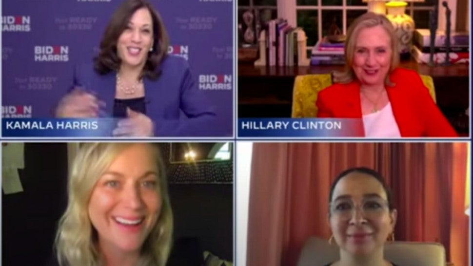 Kamala Harris, Hillary Clinton, Amy Poehler y Maya Rudolph