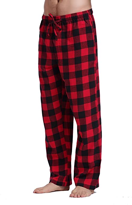 Pijama de cuadros de franela supersuave 100% algodón para hombre de CYZ